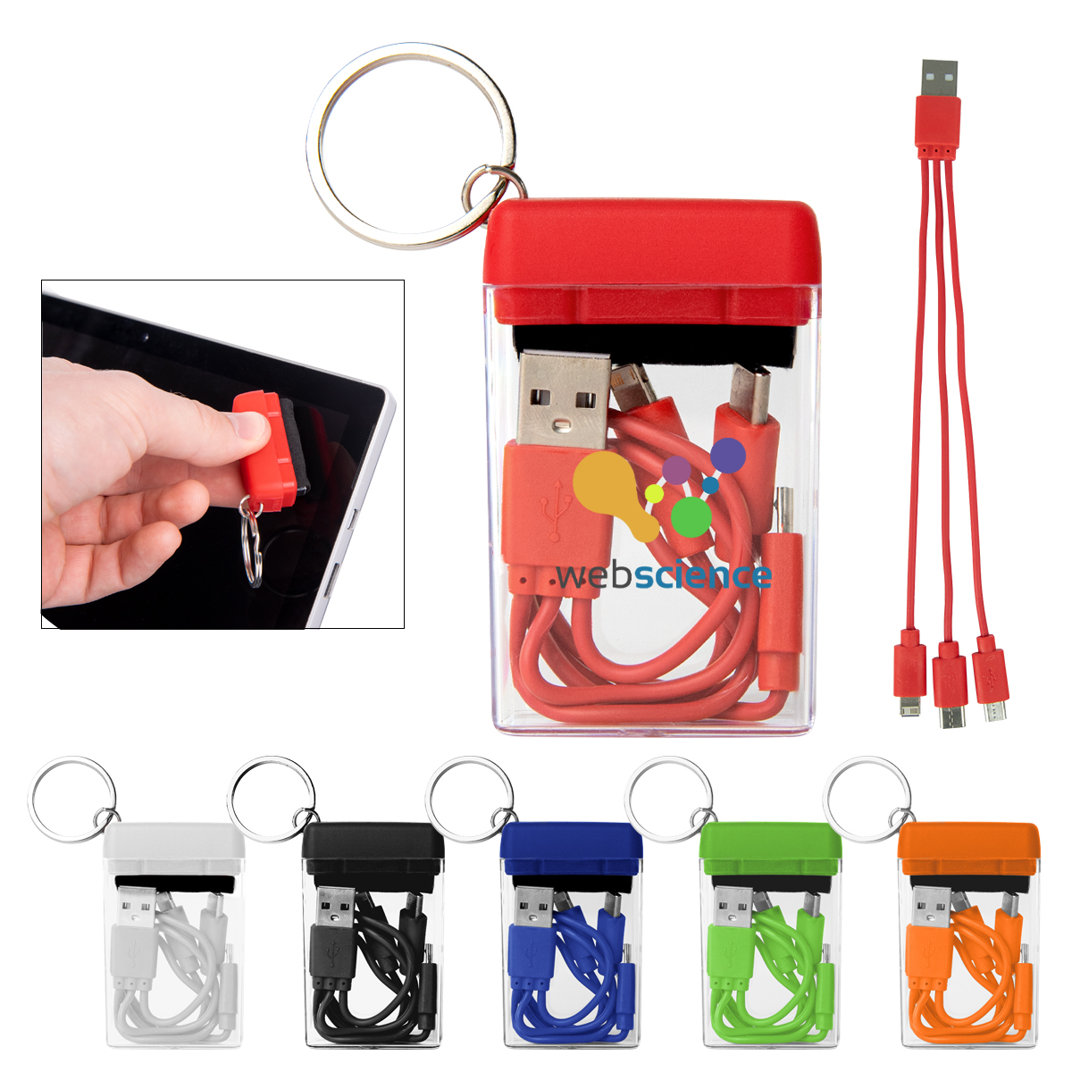 #25210 - 4-IN-1 CHARGING CABLE & SCREEN CLEANER SET