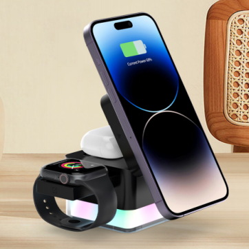 3 in 1 Wireless Charger with Nightlight