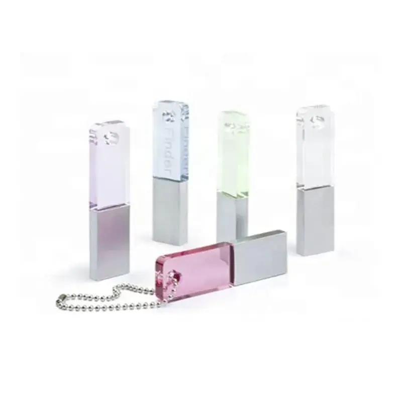 customized thin acrylic usb flash drives with print logo